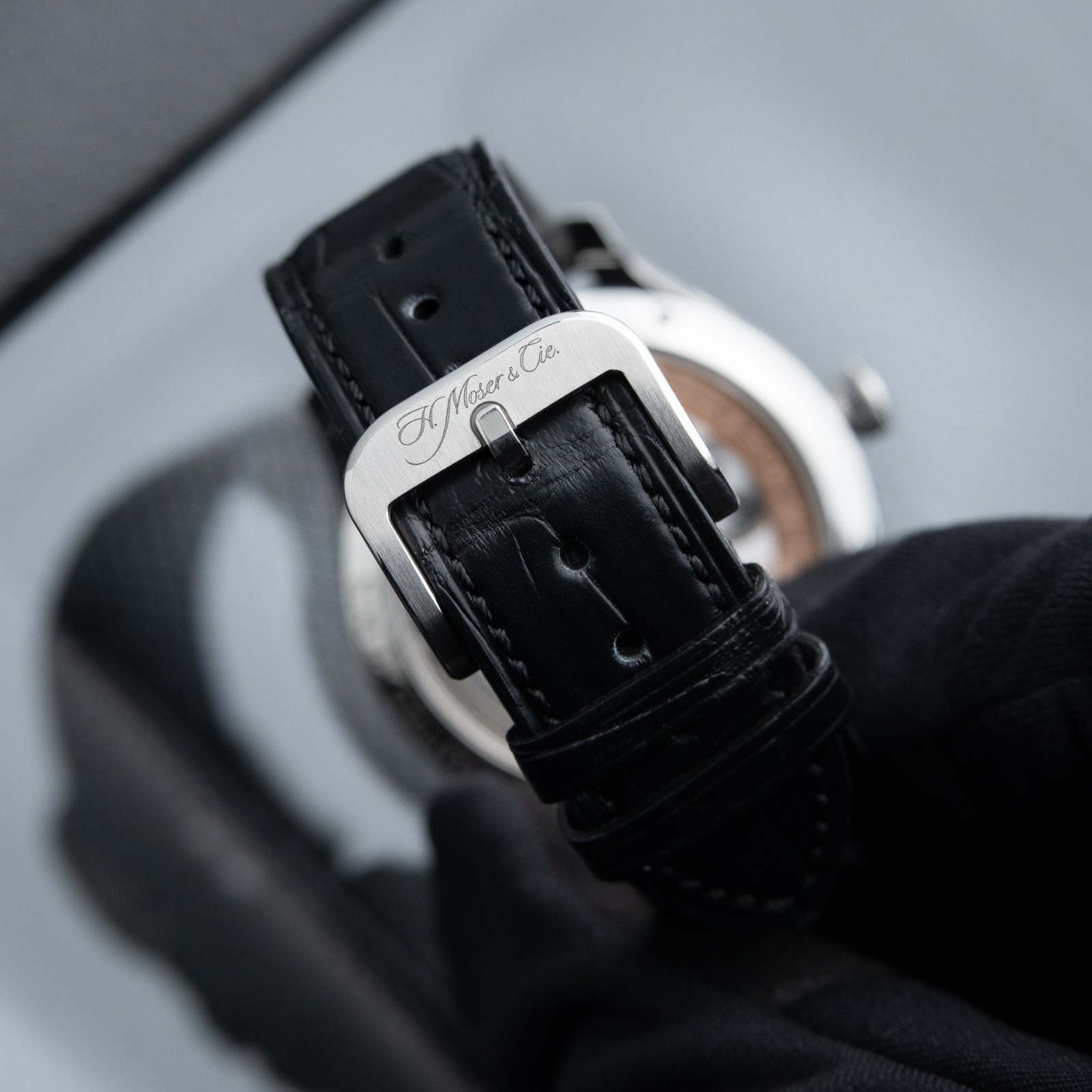 H.Moser & Cie. Endeavour Centre Seconds Mosaic Green Limited Edition Steel Watch