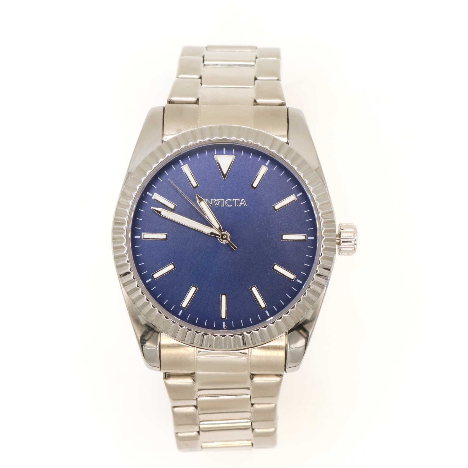 Invicta Specialty 69252 Fluted Azure 42mm Blue Sunray Dial SS Bracelet Quartz
