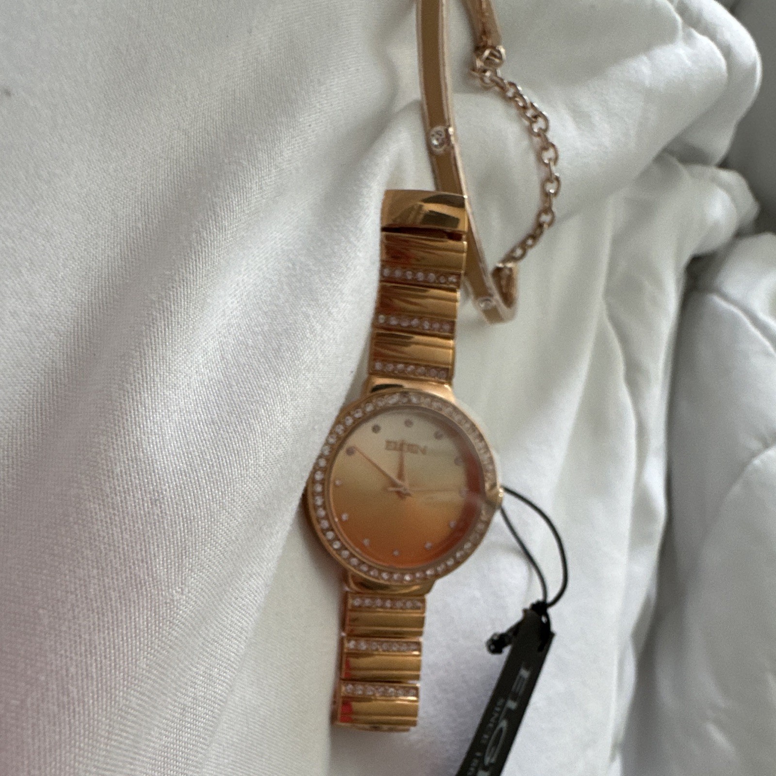 Anne Klein Women’s Dress Quartz Analog Gold Bracelet Champagne Dial 28mm