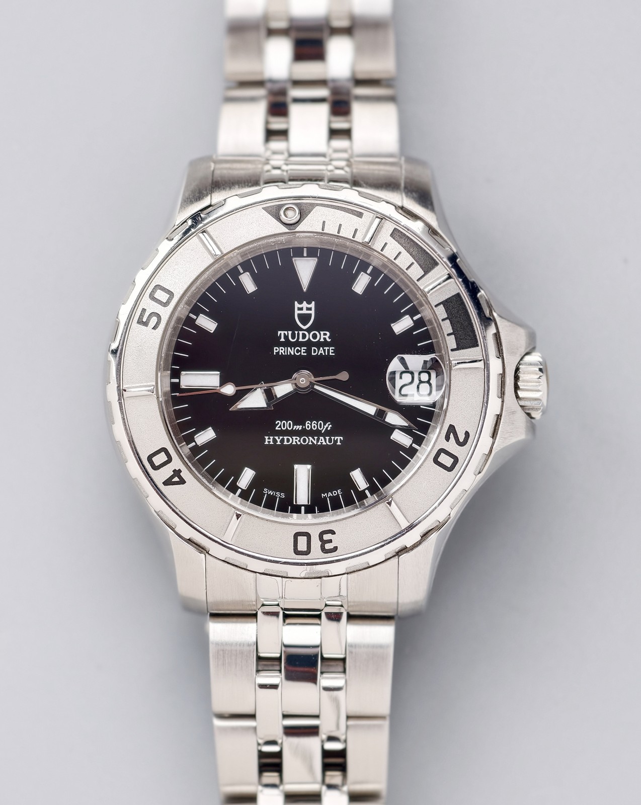 Tudor Black Dial Prince Date Hydronaut 85190 Men’s Watch Automatic 36mm