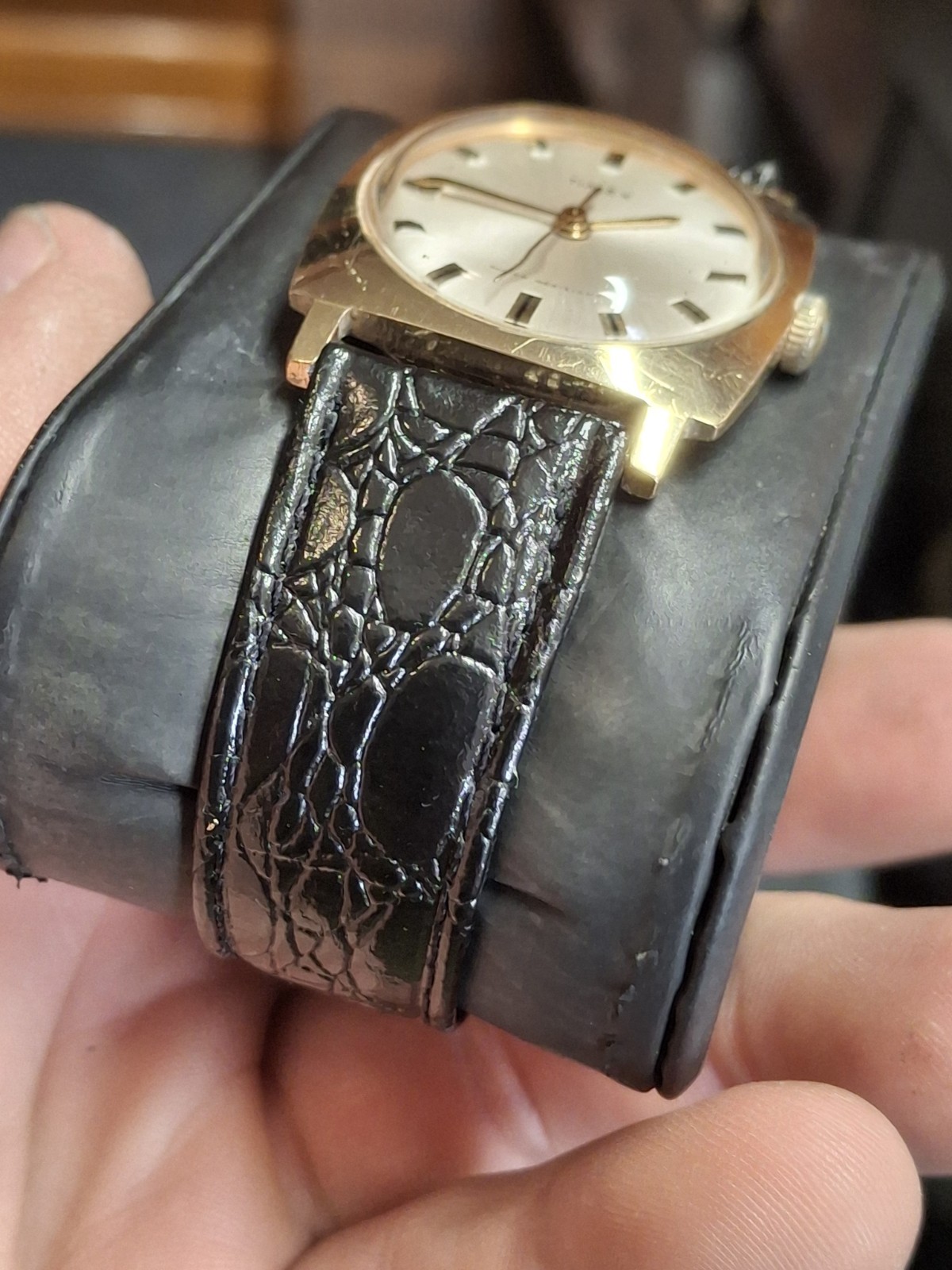 Timex Sprite 1969 Gold Tone Square Case Mens Vintage 1960s Mechanical…