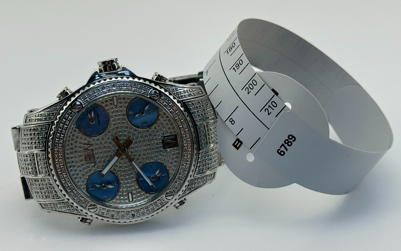 JBW Jet Setter SS Diamond Multi Time-Zone Men’s Watch JB-6213-C #170