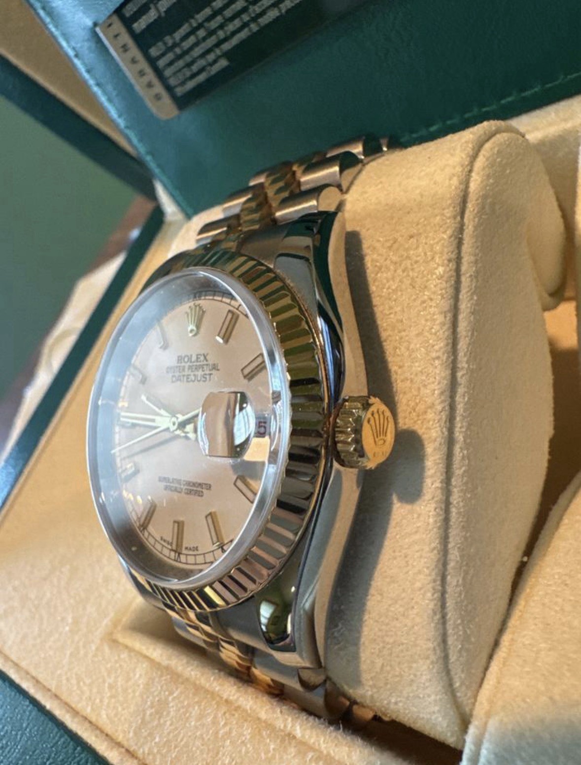 Rolex Datejust 36, 2017, White Dial, Roulette Style Date, Full Set, Excellent