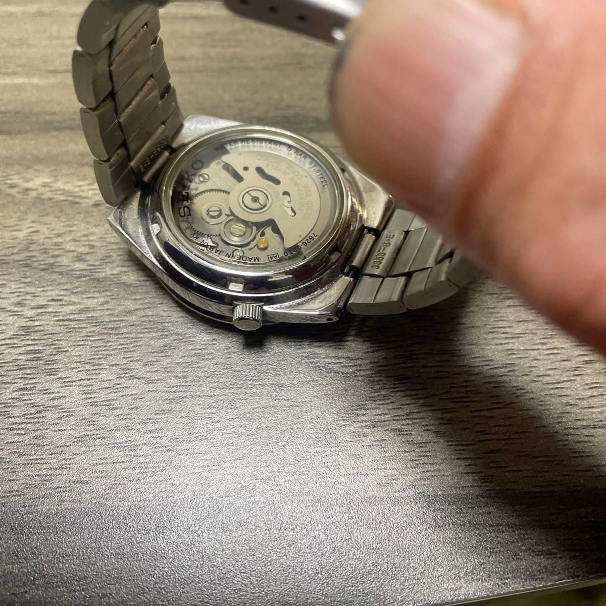 SEIKO 5 Automatic Wristwatch Black Dial 7S26 0762