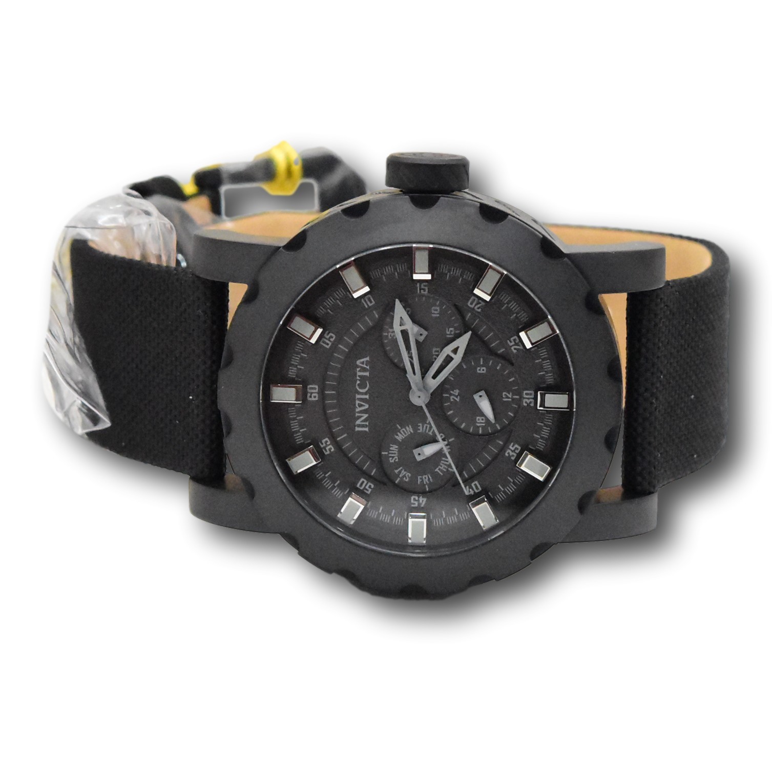 Invicta I-Force Commando Men’s 46mm Stealth Black Day / Date Quartz Watch 47585