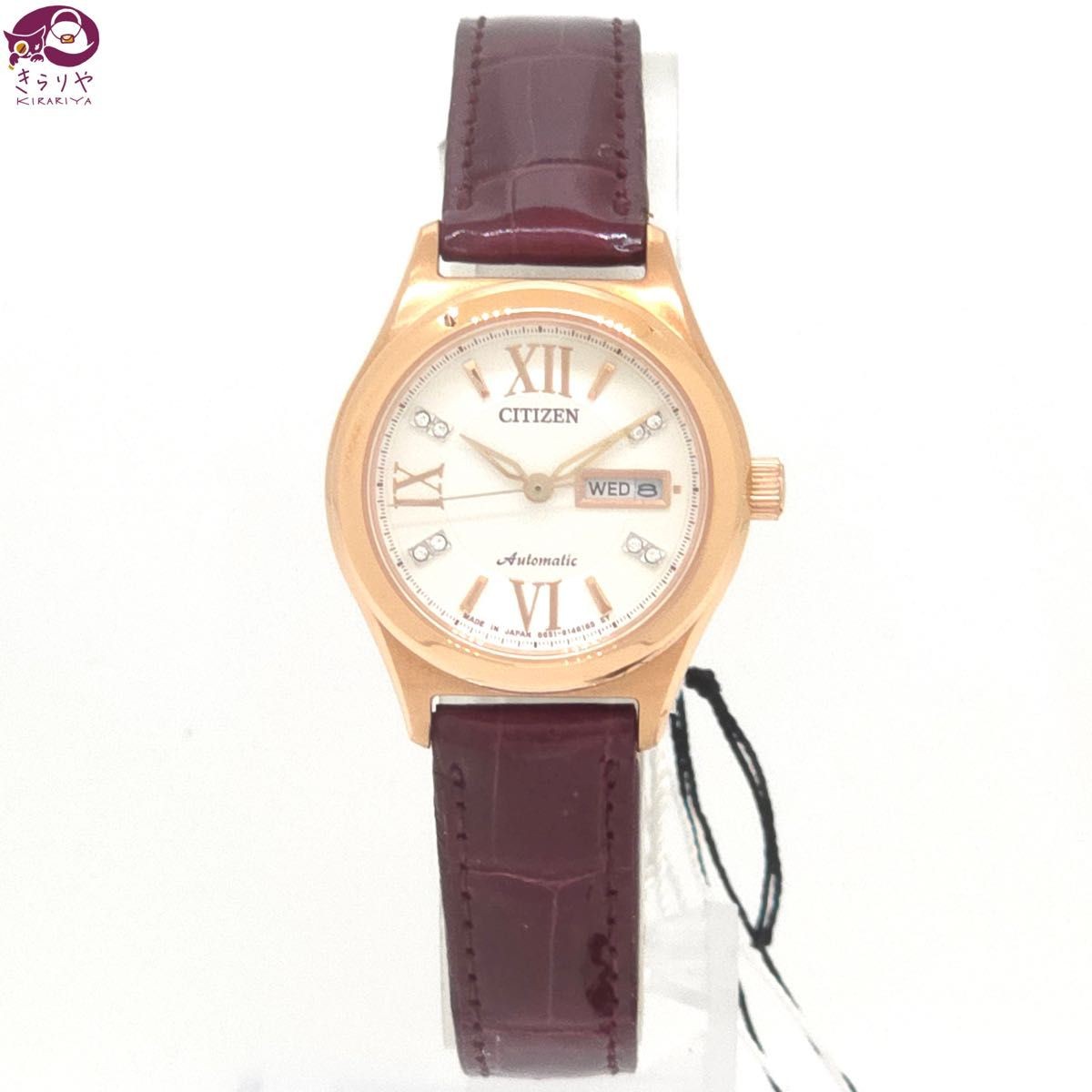 Citizen PD7162 04A collection mechanical watch with day and date for ladies in n