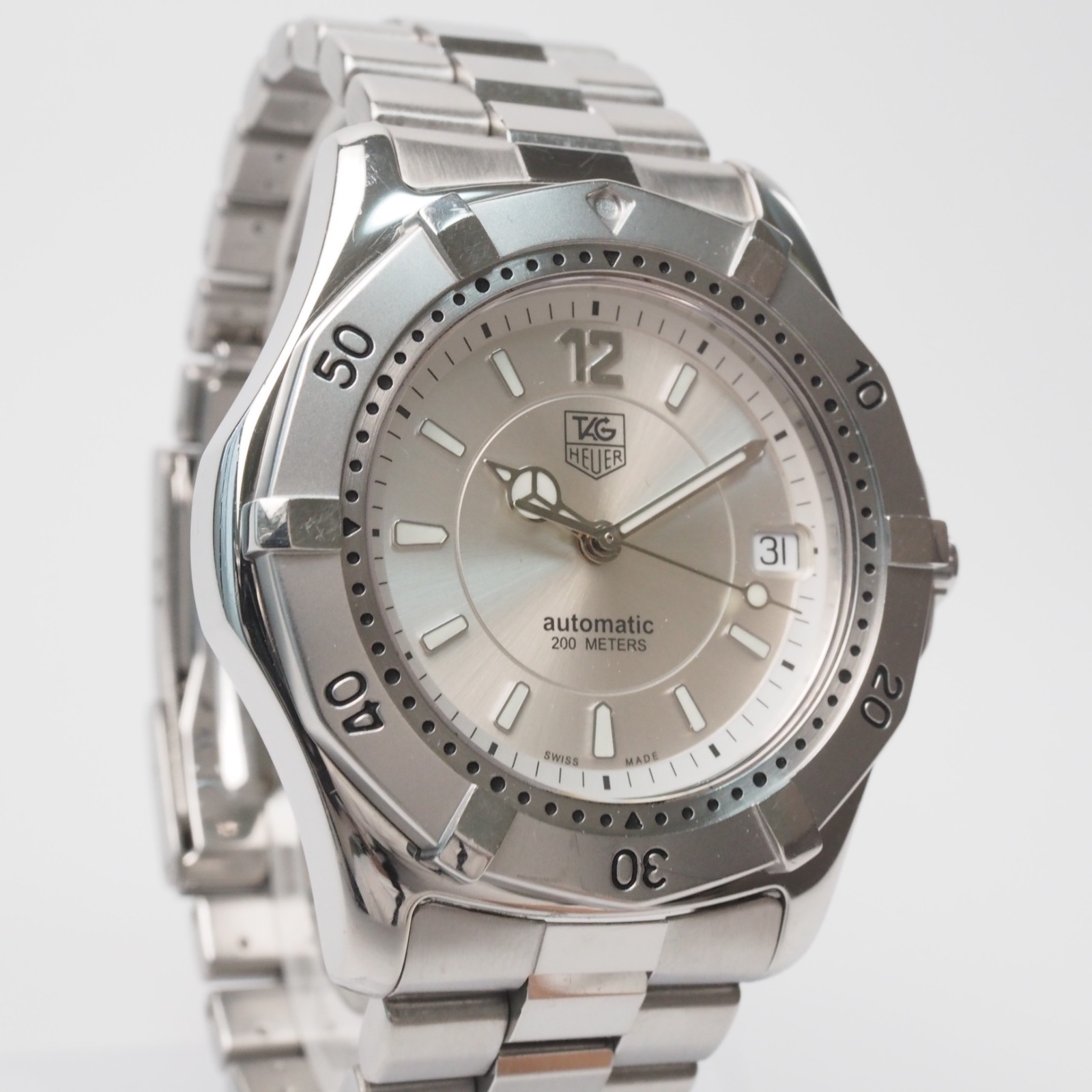 TAG Heuer 2000 WK2116-1 Automatic Silver Dial Professional 200m Men’s