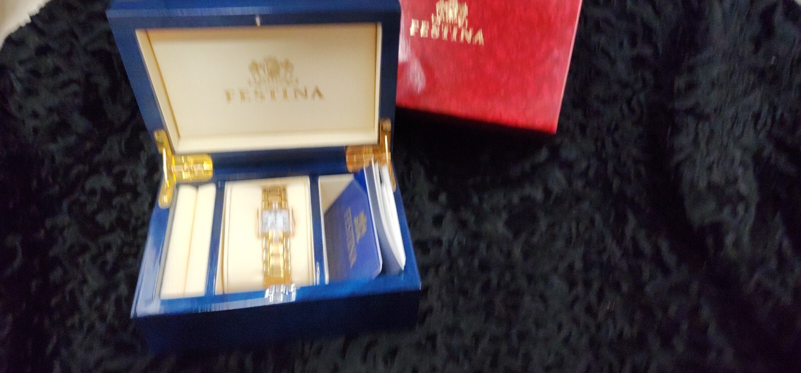 Festina Solid 18k Gold With Diamonds Wrist Watch 💎 Very Rare 50 Grams