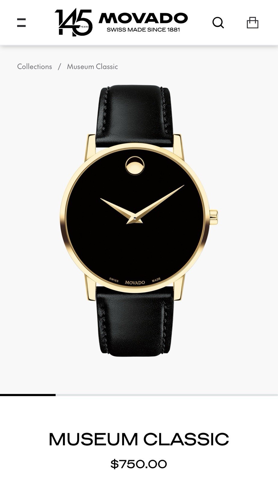 MOVADO MUSEUM CLASSIC