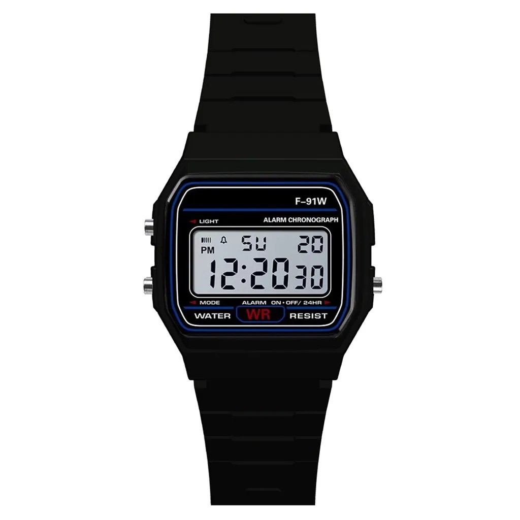 Analog Digital Sport Watch LED Waterproof Military Style Men Women Kids