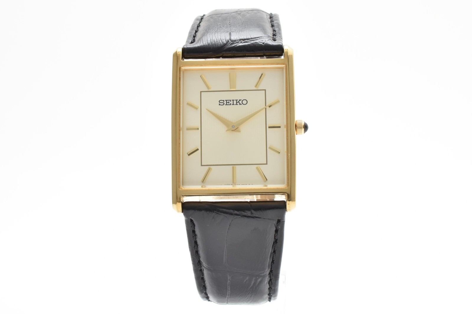 [NEAR MINT] SEIKO Essentials Tank Men’s Silver Dial 4N30-00G0 Quartz Japan