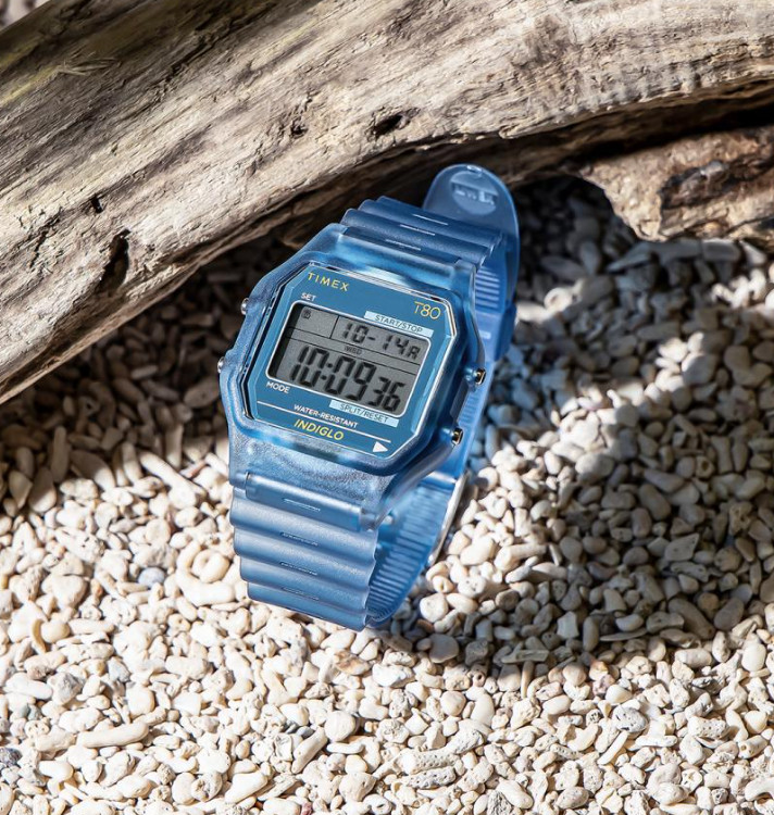 Timex T80 Translucent TW2Y34200 Quartz Watch Blue June 2026 New Release