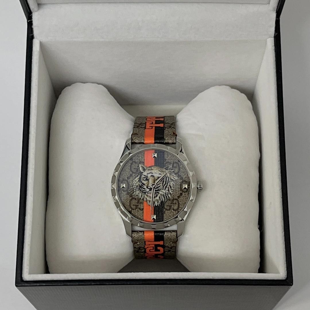 Excellent GUCCI 126.4 Timeless GUCCI TIGER