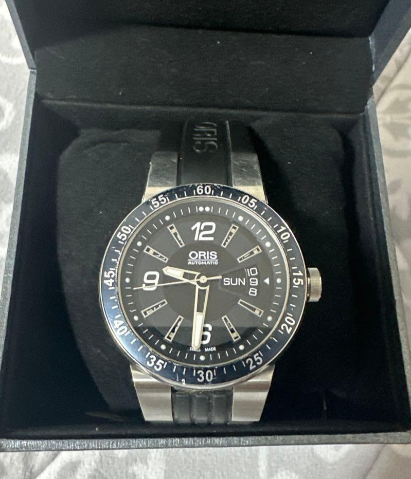 ORIS Williams F1 Team 7613 Automatic Day Date Watch Men Skeleton Back