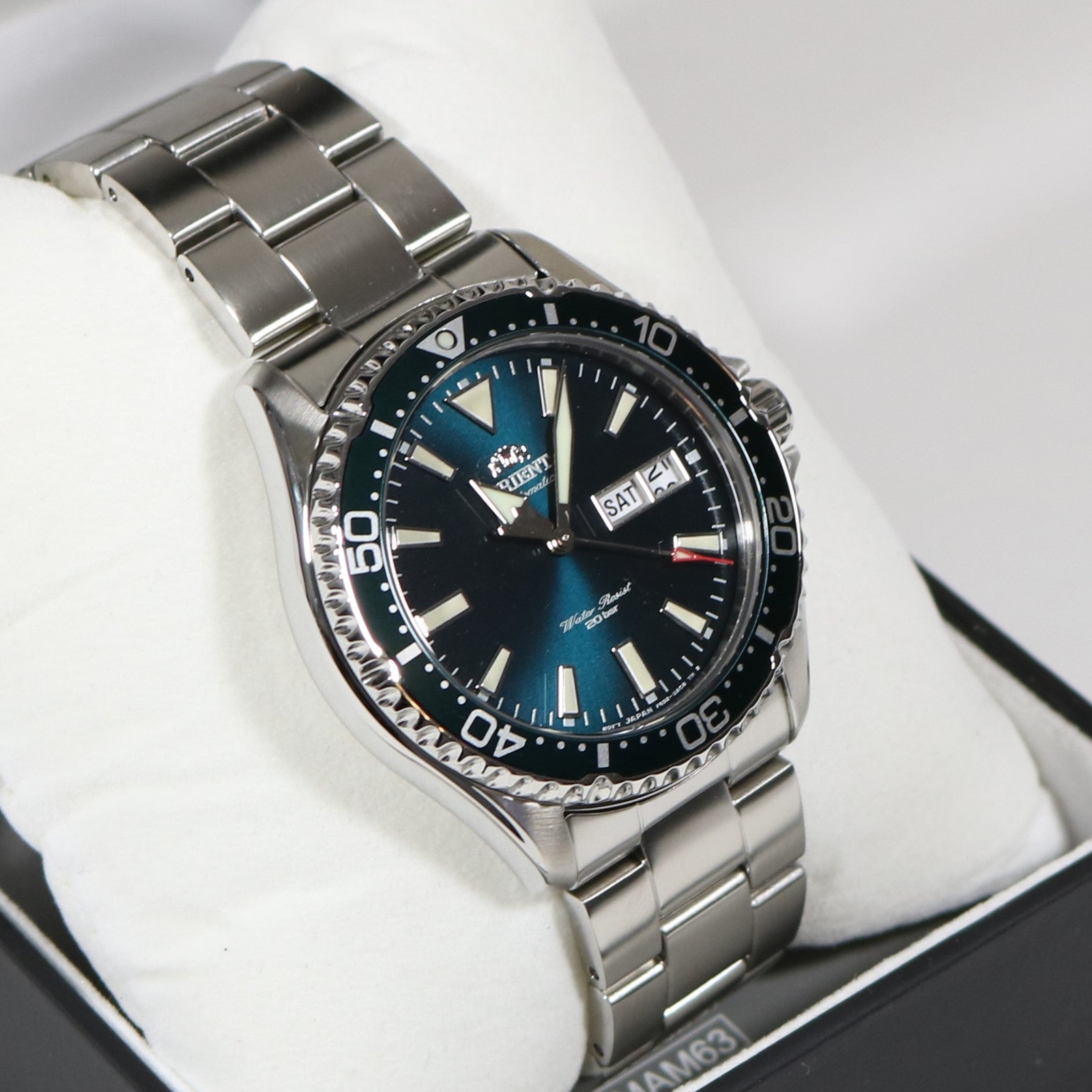 Orient Kamasu Green Dial Men’s Stainless Steel Diver Watch RA-AA0004E39B