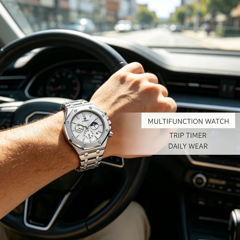 Men Watch Multifunctional pilot/avitor Wristwatch Fashion Classic Business Gifts