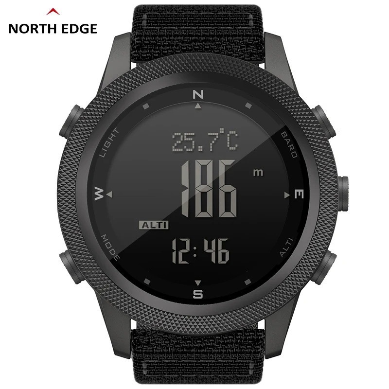 Men’s Digital Sports Watch Outdoor Running Swimming Altimeter Barometer Compass