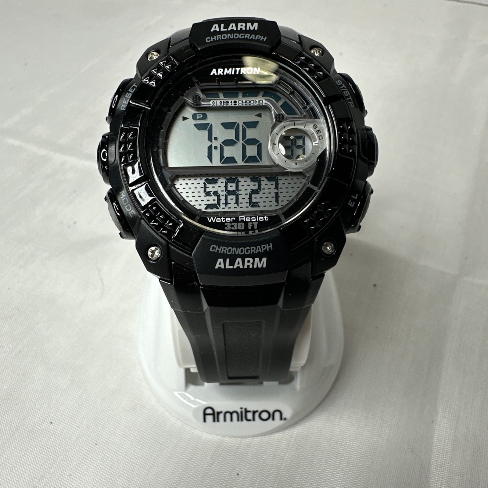 Armitron Digital watch. MD09188. 40/8209. 44mm. Black. New in box.