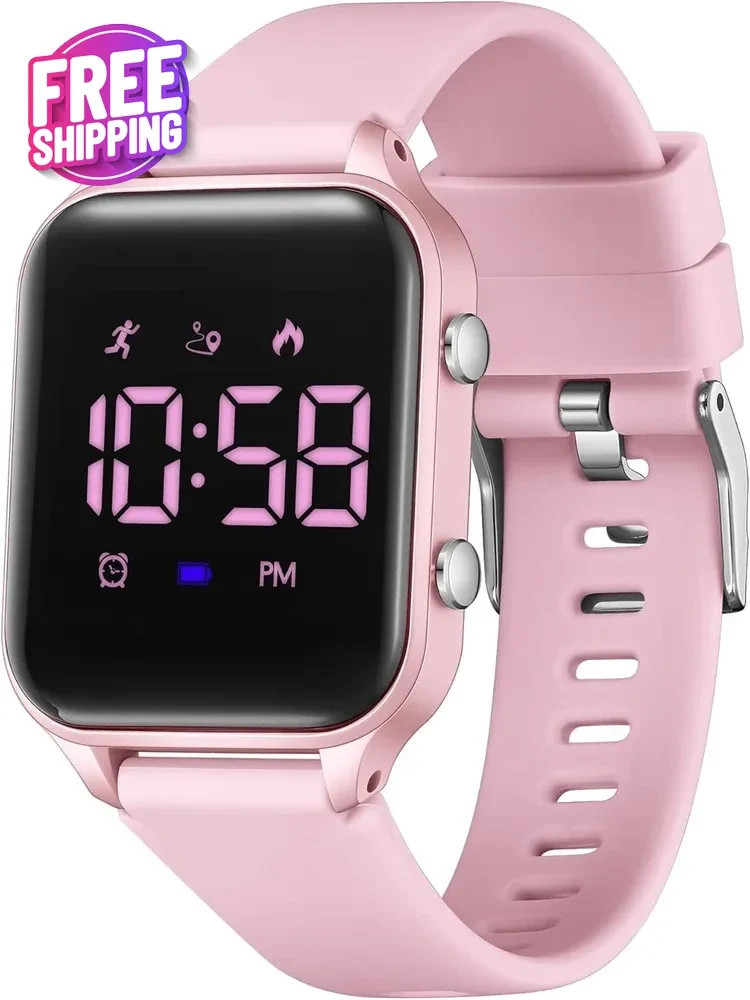 L LAVAREDO Kids Digital Watch Waterproof Sport Pedometer Alarm for Boys Girls