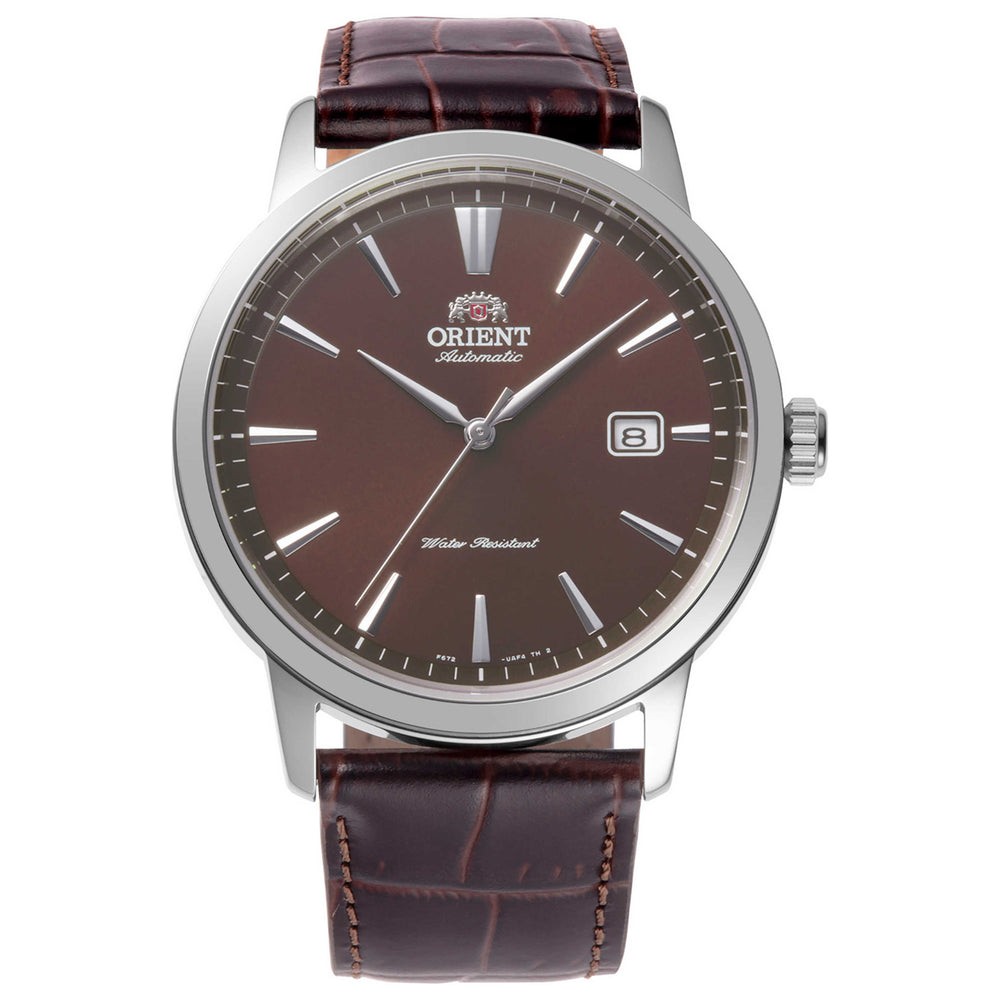 Orient Men’s Symphony III Brown Dial Automatic 42mm Watch RA-AC0F17Y