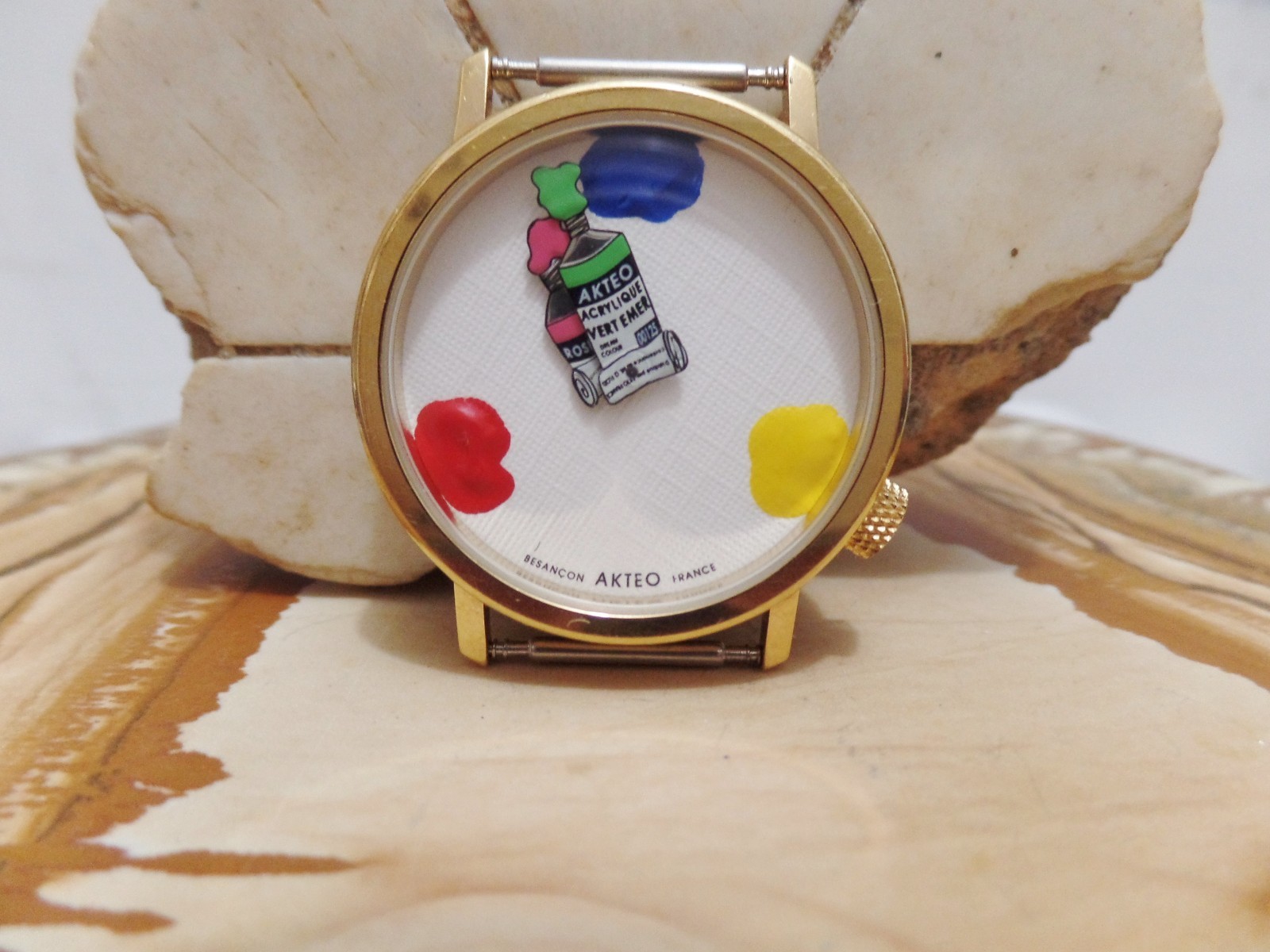 Akteo Wrist Watch Artist Themed J.C. Mareschal Design Made In France
