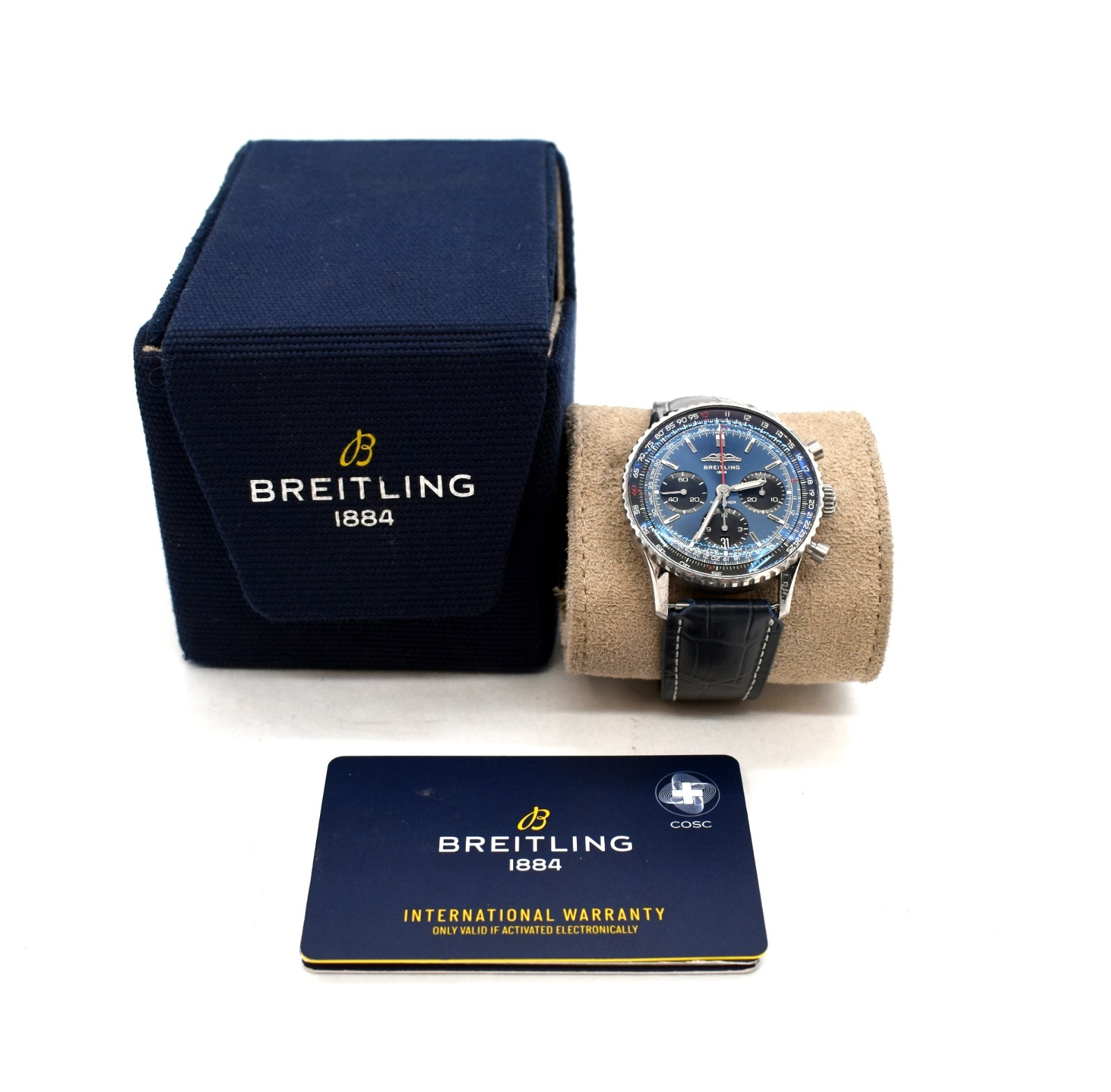 Breitling Navitimer AB0139 B01 Blue Dial Chronograph Wristwatch – 41mm