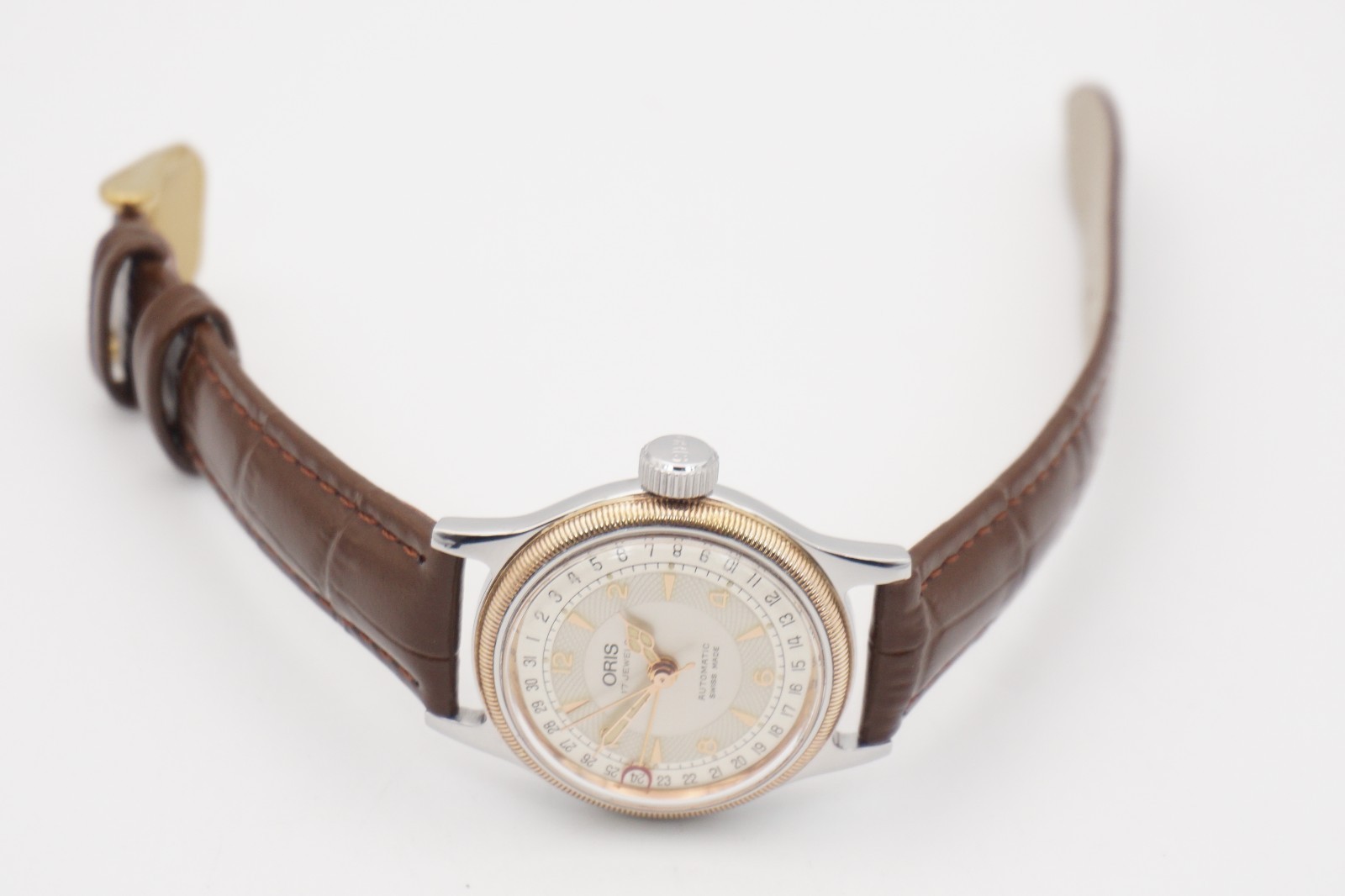Vintage Oris Big Crown Pointer Date 7400B Automatic 32mm Silver Unisex Watch