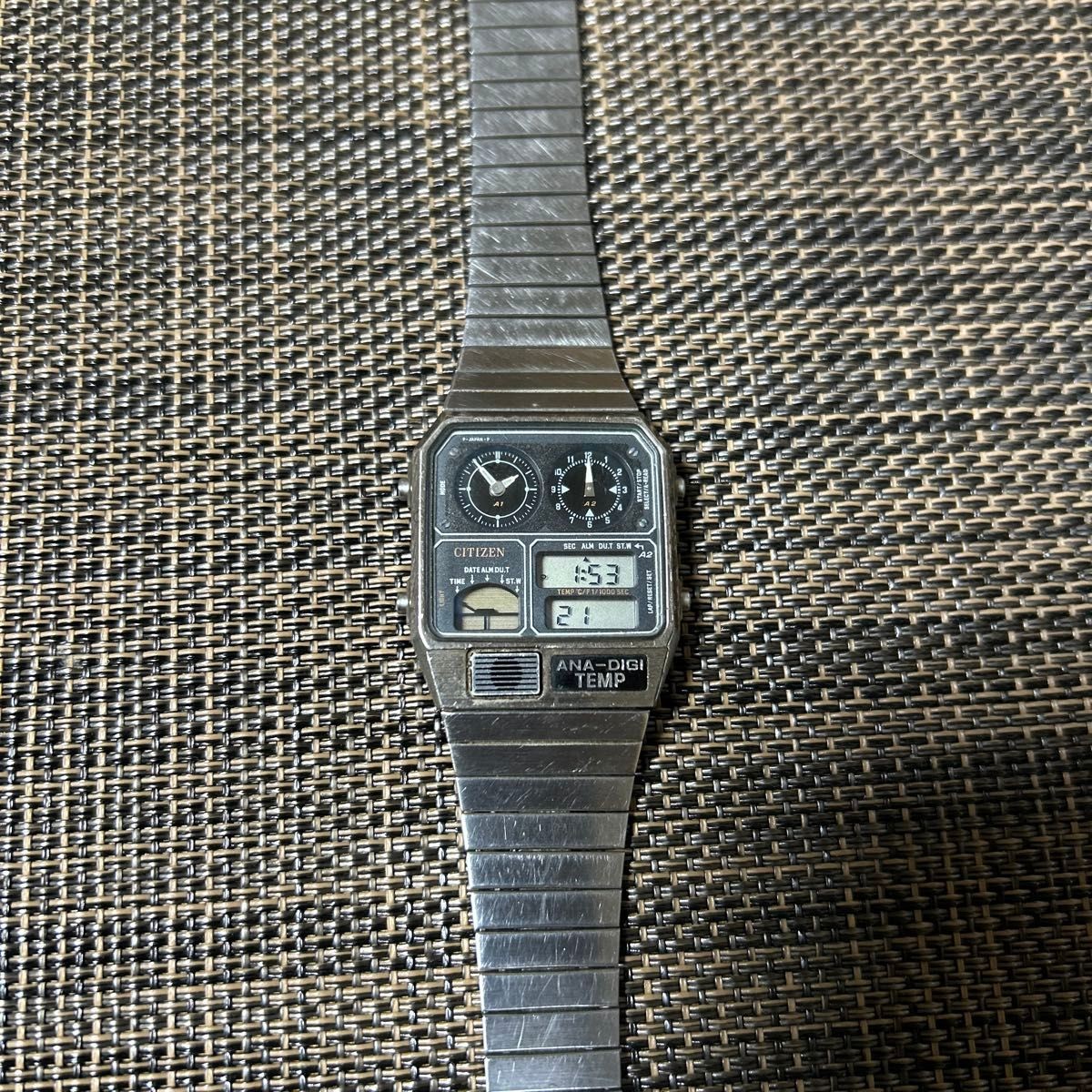 CITIZEN ANA-DIGI TEMP 8982-089618TA Vintage Original Battery Replaced Working