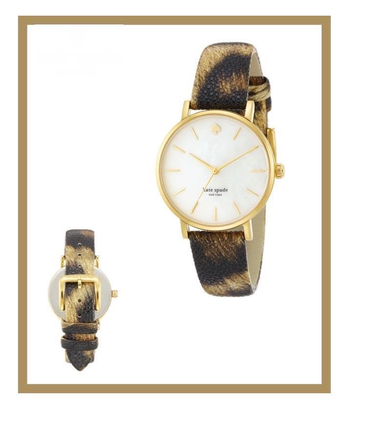 KATE SPADE ANIMAL METRO STRAP WATCH STAINLESS STEEL STYLE: 1YRU0485 NIB $195