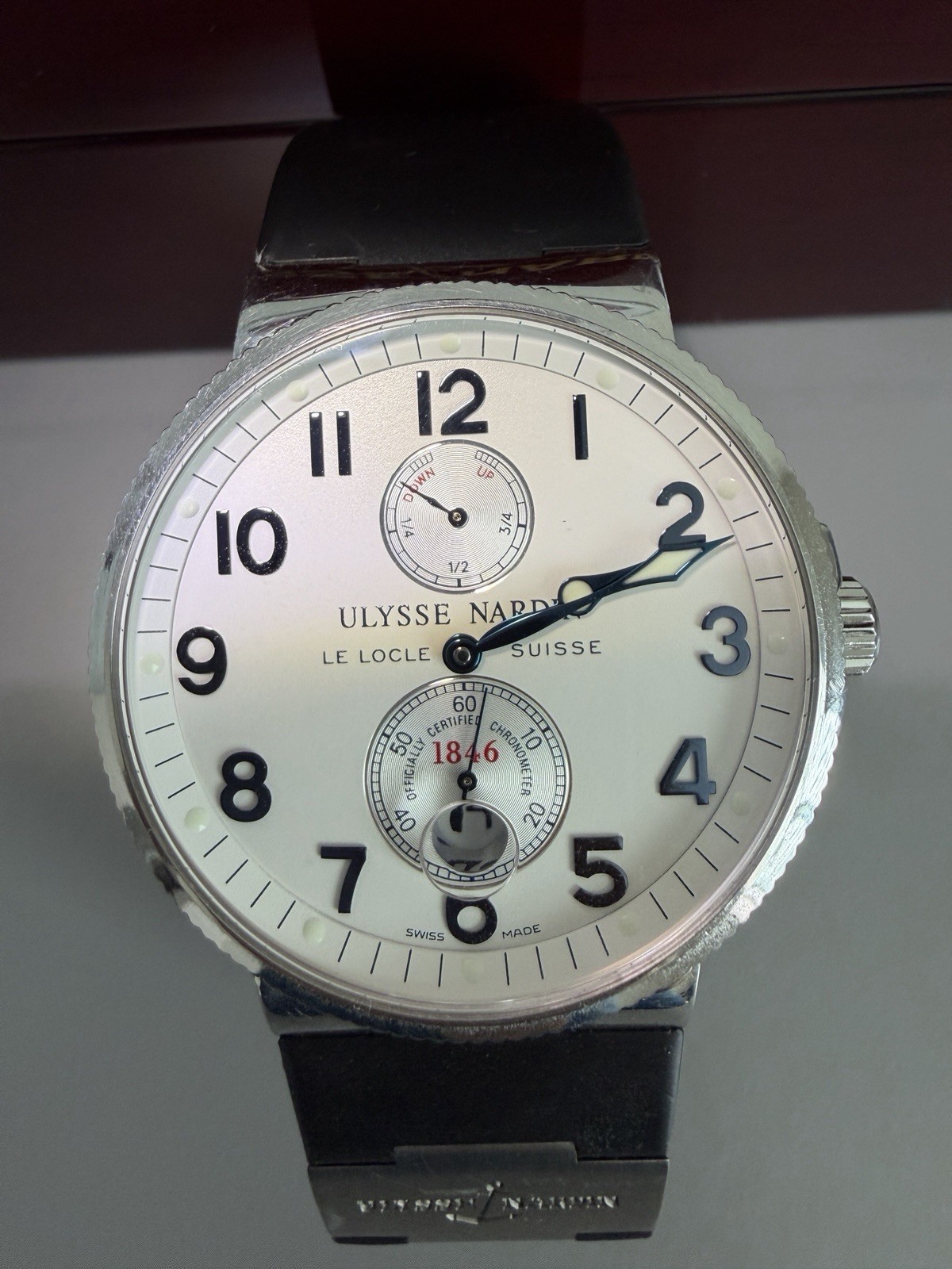 Ulysse Nardin Maxi Marine Chronometer Men’s 41mm Automatic w/ Box & Rubber Strap