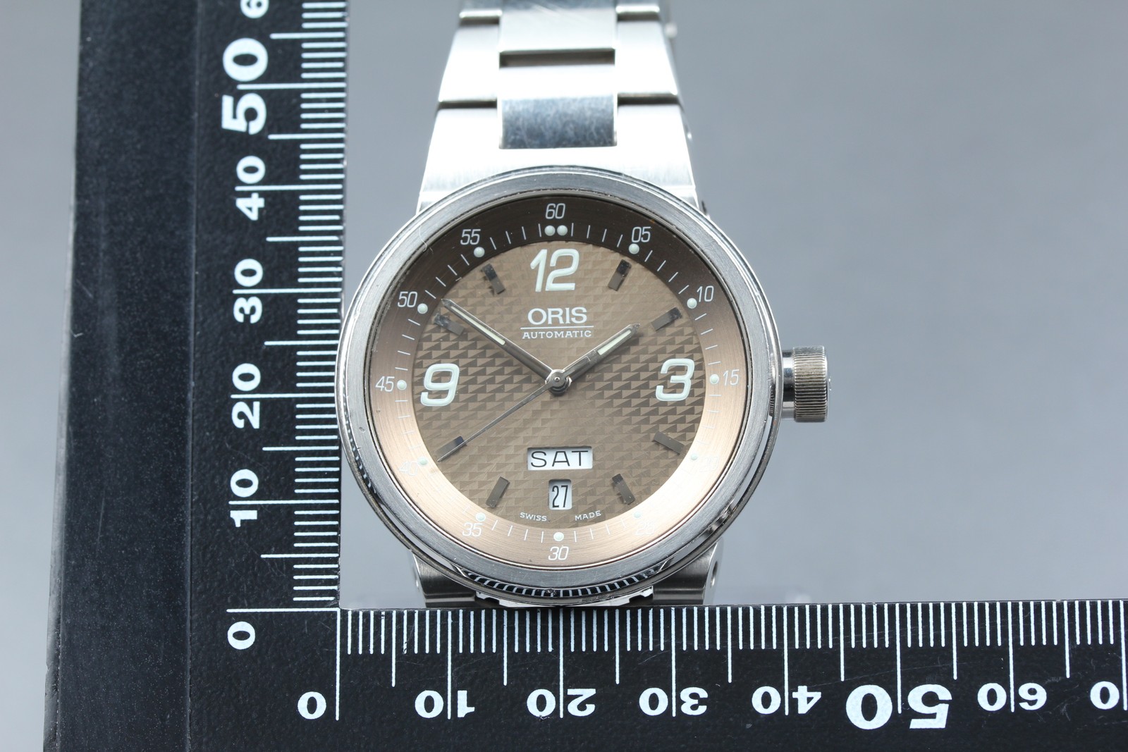 AS-IS [Exc+5] ORIS 7560 Automatic Williams F1 brown Dial Day Date Men’s watch
