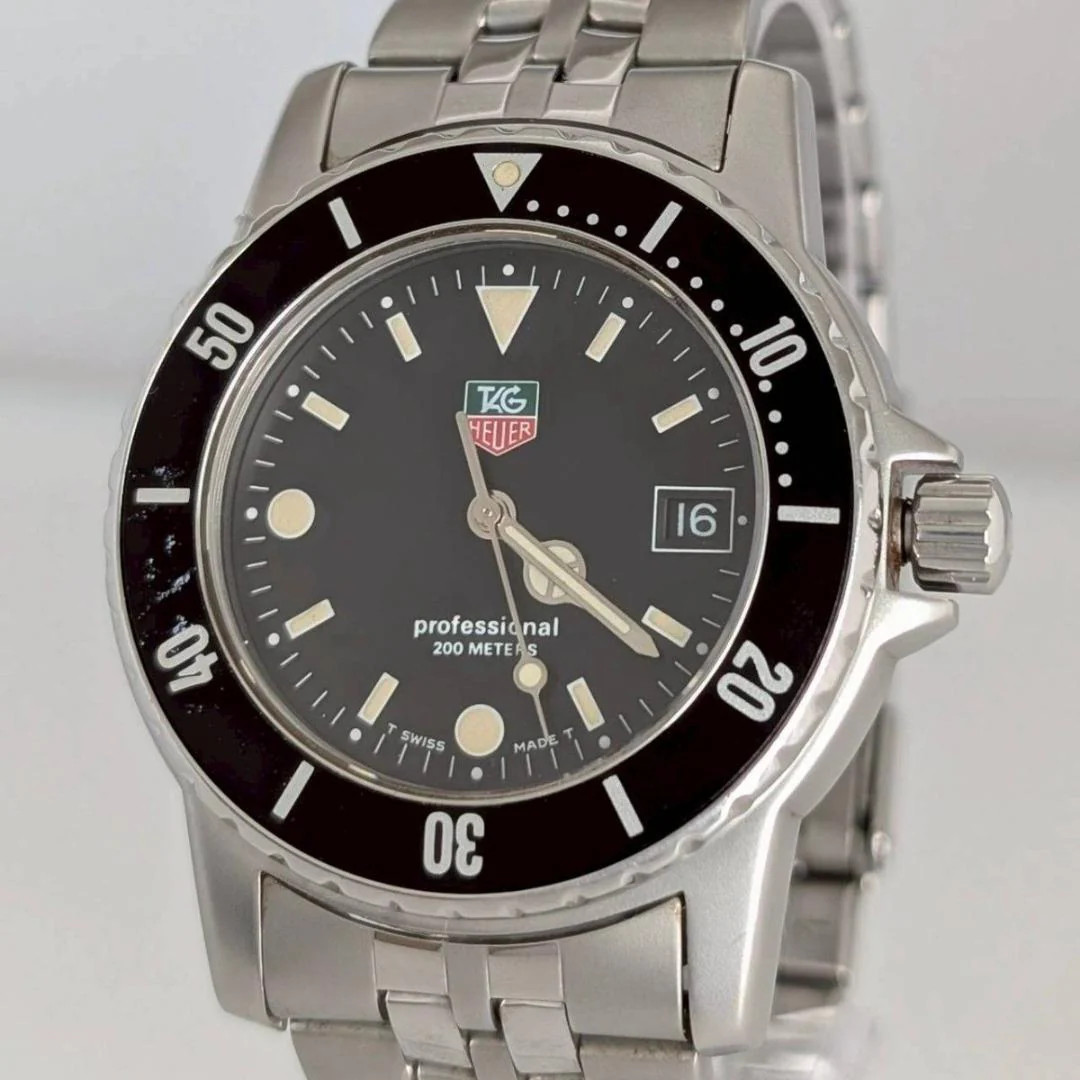 TAG HEUER 929.213G-2 1500 Professional 200M Quartz 36mm Black Dial