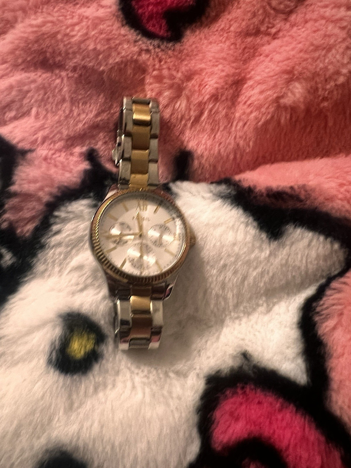 Fossil BQ3916 Modern Sophisticate Three-Hand Gold-Tone Stainless Steel Watch NEW