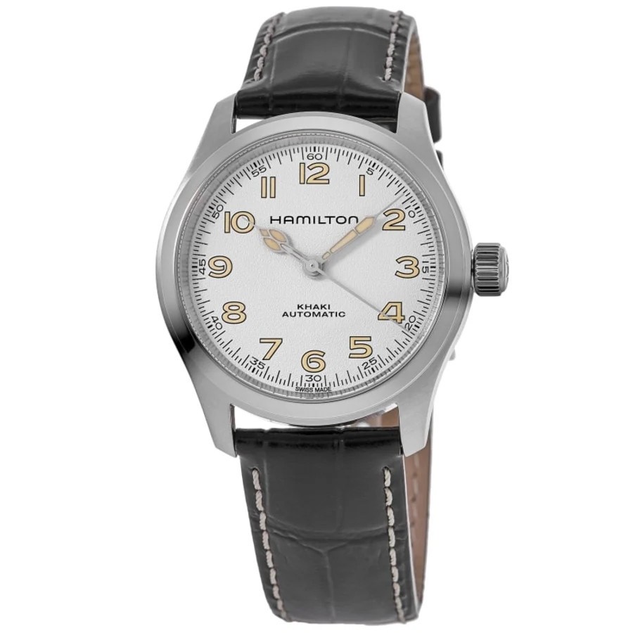 Hamilton Khaki Field Murph Automatic Leather Strap White 38 mm Watch – H70405710