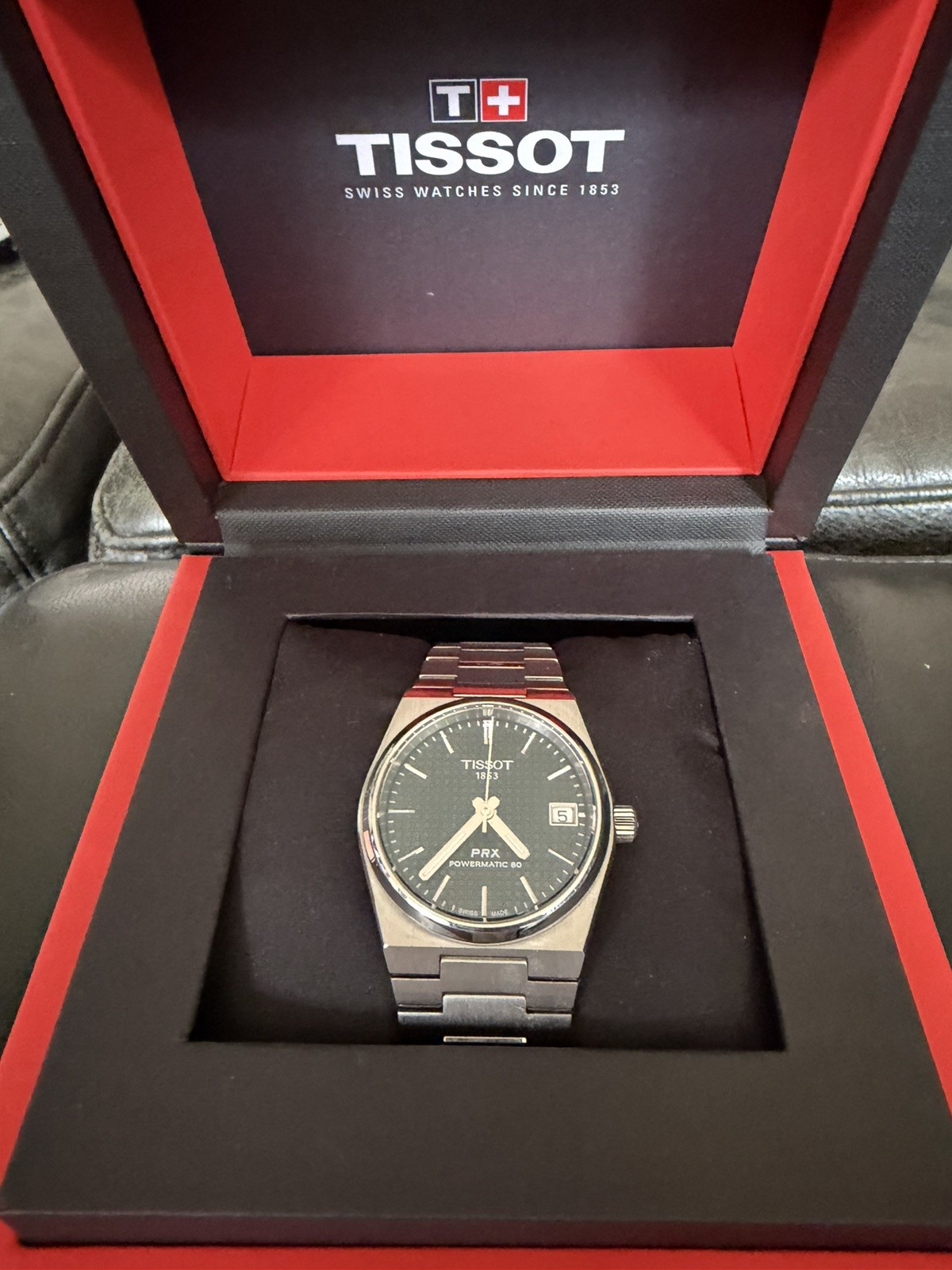Tissot PRX Powermatic 80 Green Dial Grey Strap 40mm Men’s Watch T1374071109100