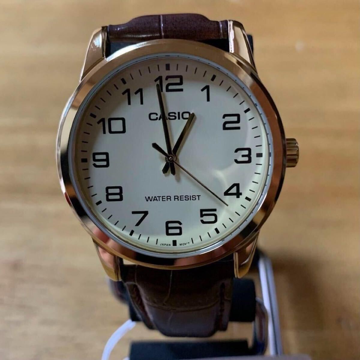 New No Box CASIO Basic Quartz Men s Watch MTP V001GL 9B Ivory