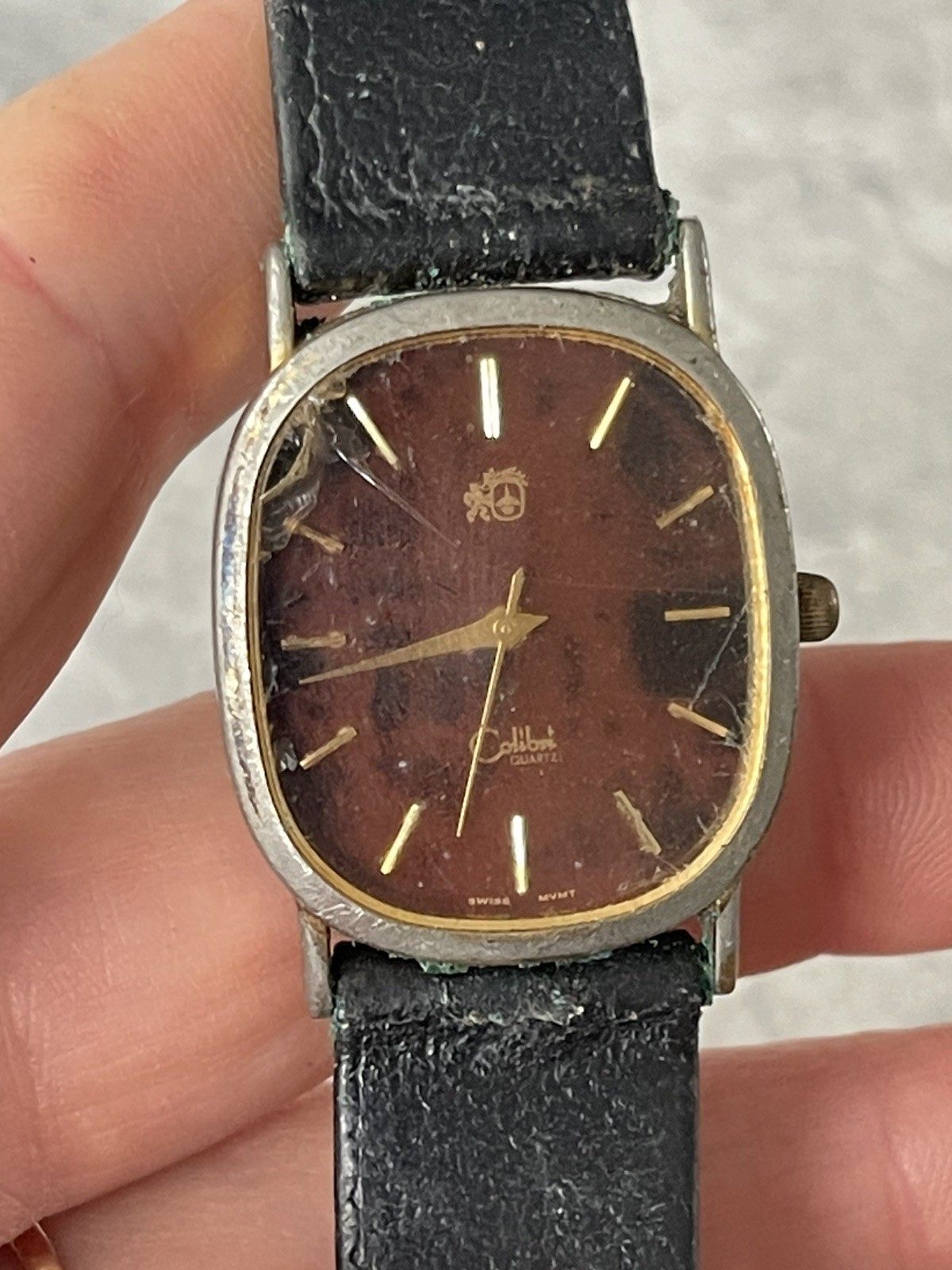 Colibri London Vintage/Retro Swiss Quartz Gold Metal Wristwatch Watch Swiss 915