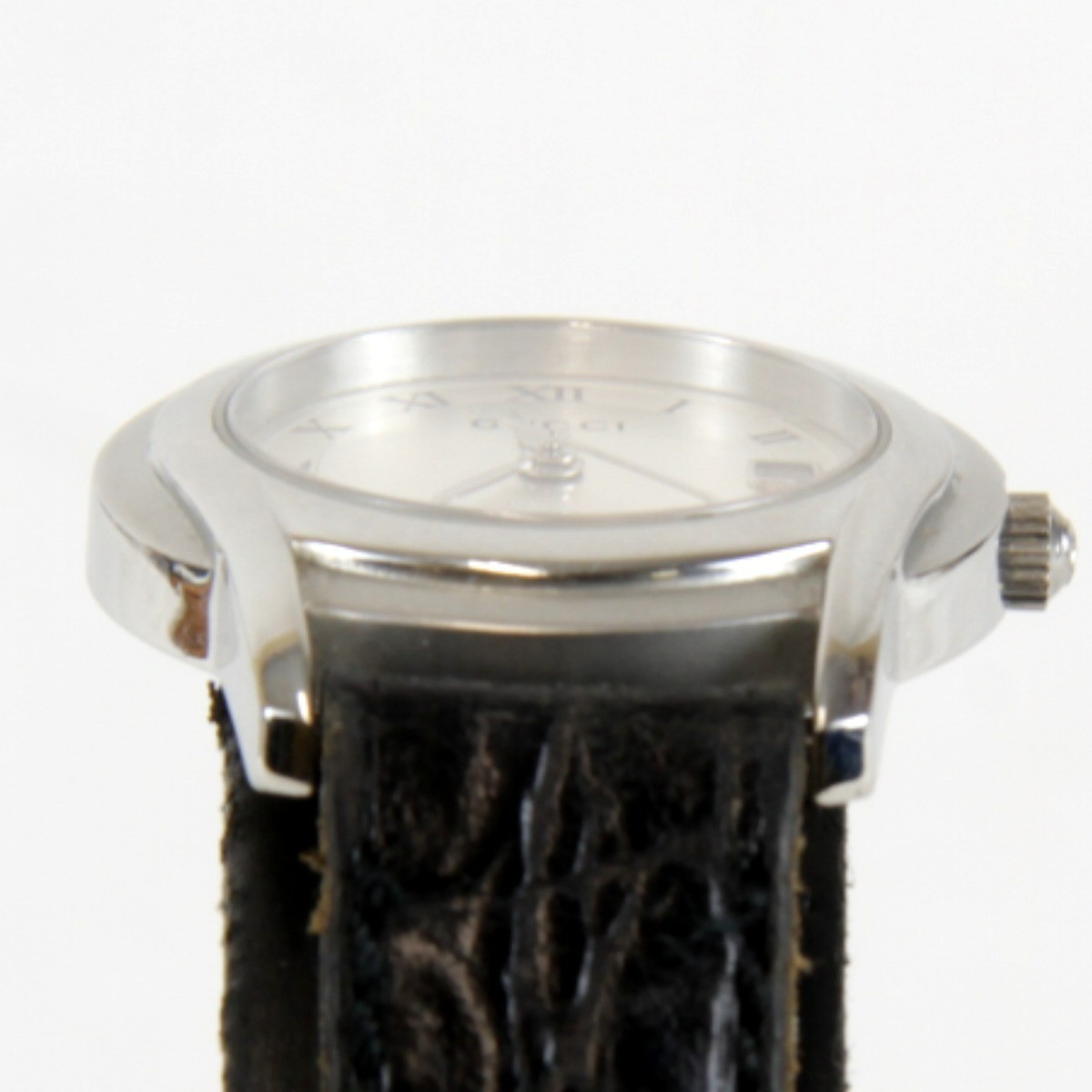 Gucci 5500L Quartz Silver Dial Stainless Steel Ladies Watch With Warranty Card