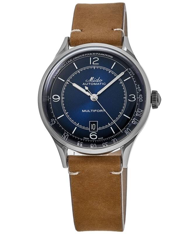New Mido Multifort Patrimony Blue Dial Leather Men’s Watch M040.407.16.040.00