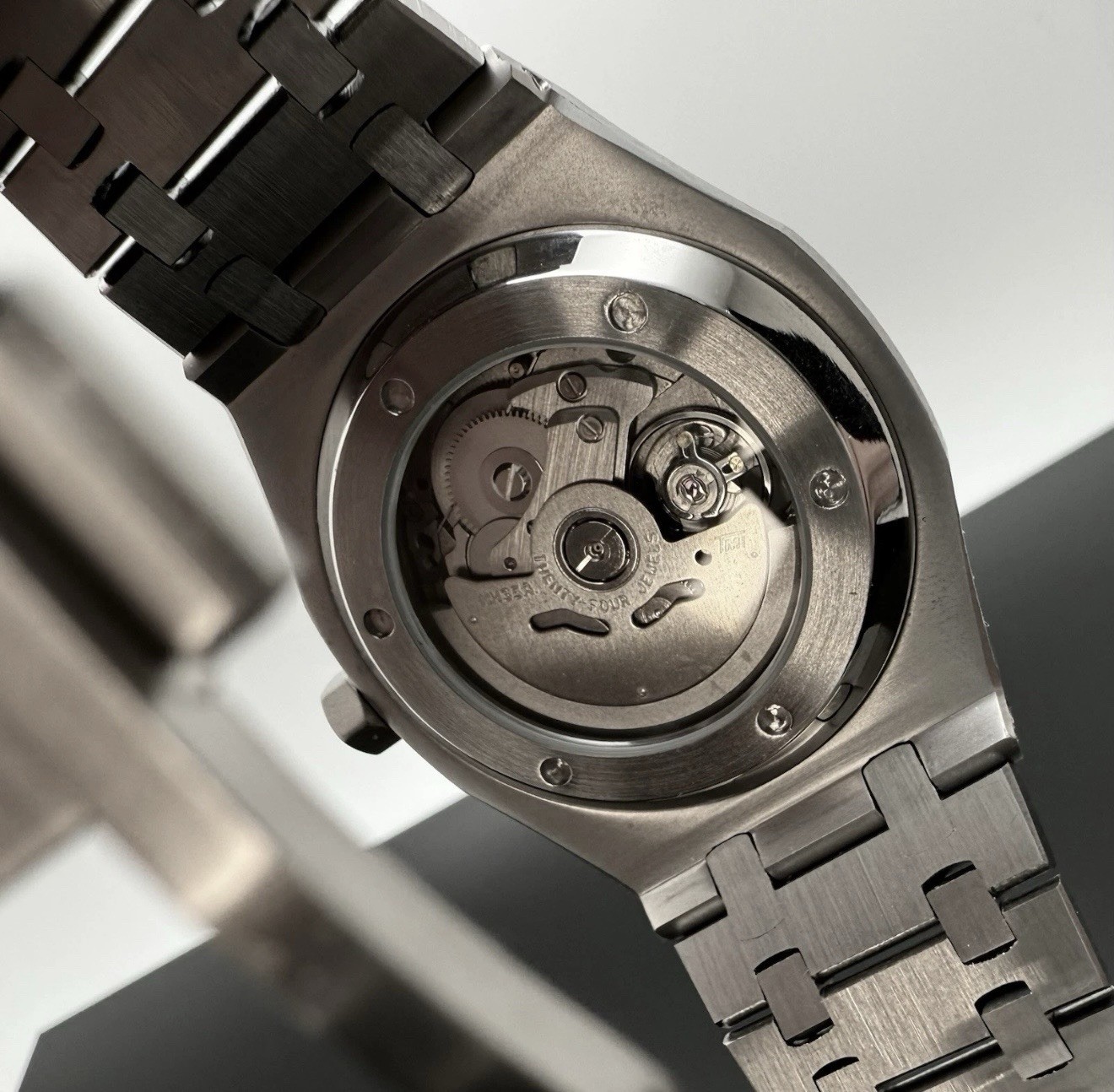Custom 41mm BK Dial “RO” Style Mod Watch Glassback w/ NH35 Automatic
