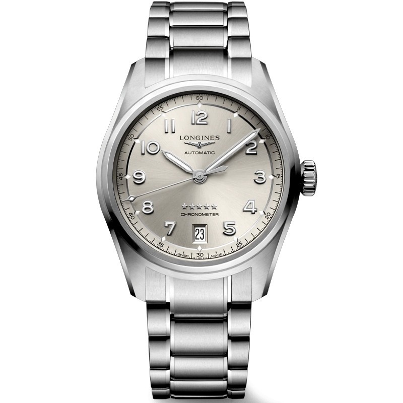 New Longines Spirit 37mm Chronometer Champagne Dial Unisex Watch L34104636