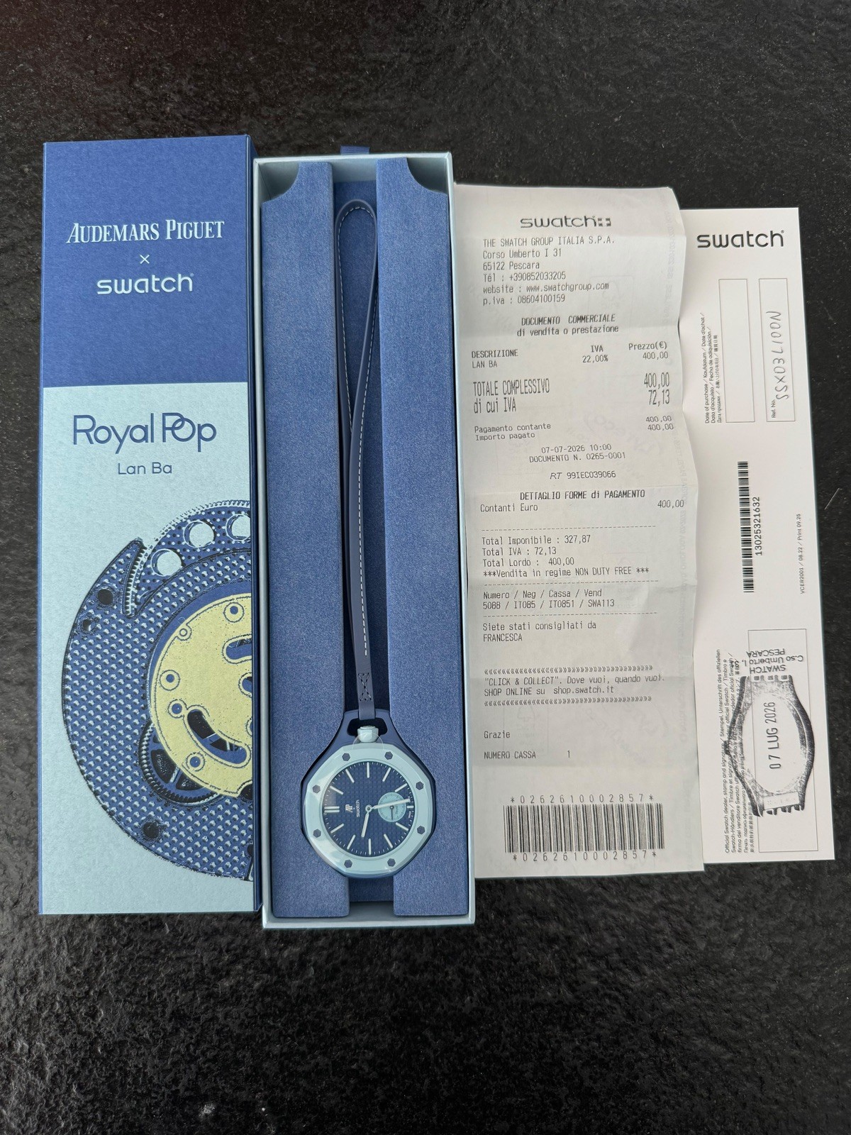 Swatch x Audemars Piguet AP Bioceramic Royal Pop Soap Lan Ba