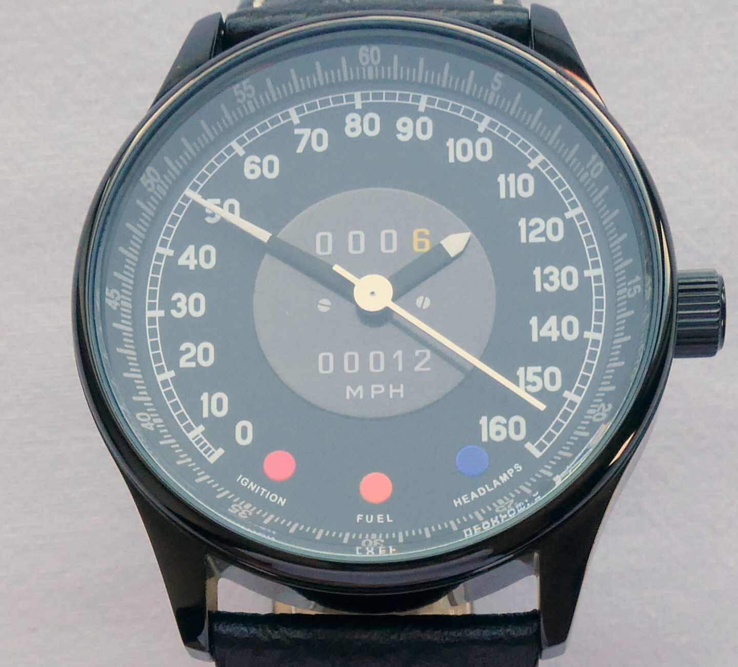 Jaguar XK-E E Type Classic British Car Speedometer Accessory Automatic Watch
