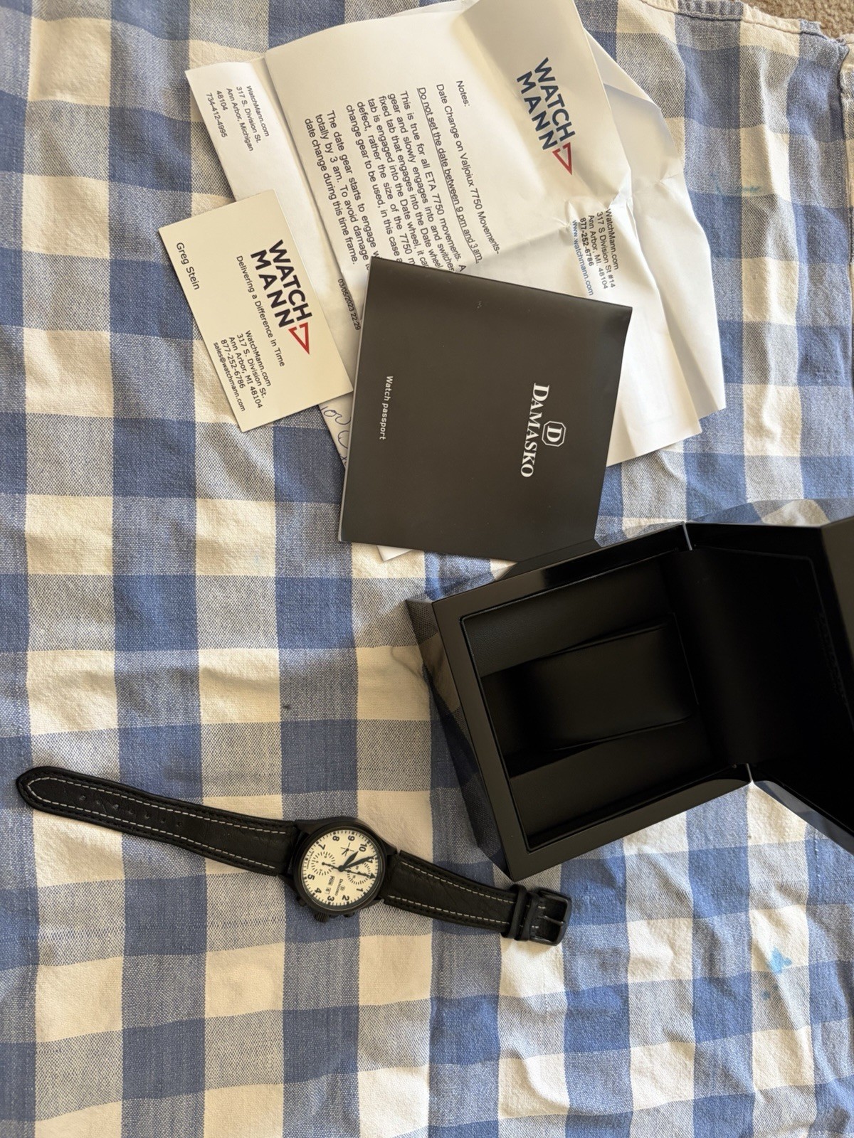 Damasko DC57 Black Automatic Chronograph Watch