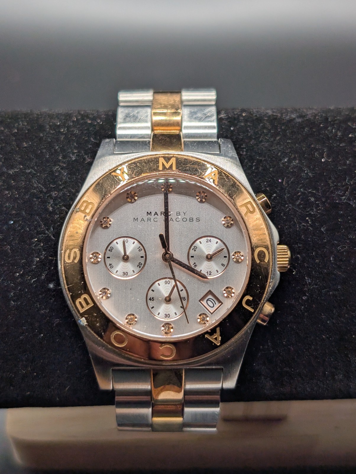 Marc by Marc Jacobs Silver and Rose Gold Stainless Steel Watch MBM3178