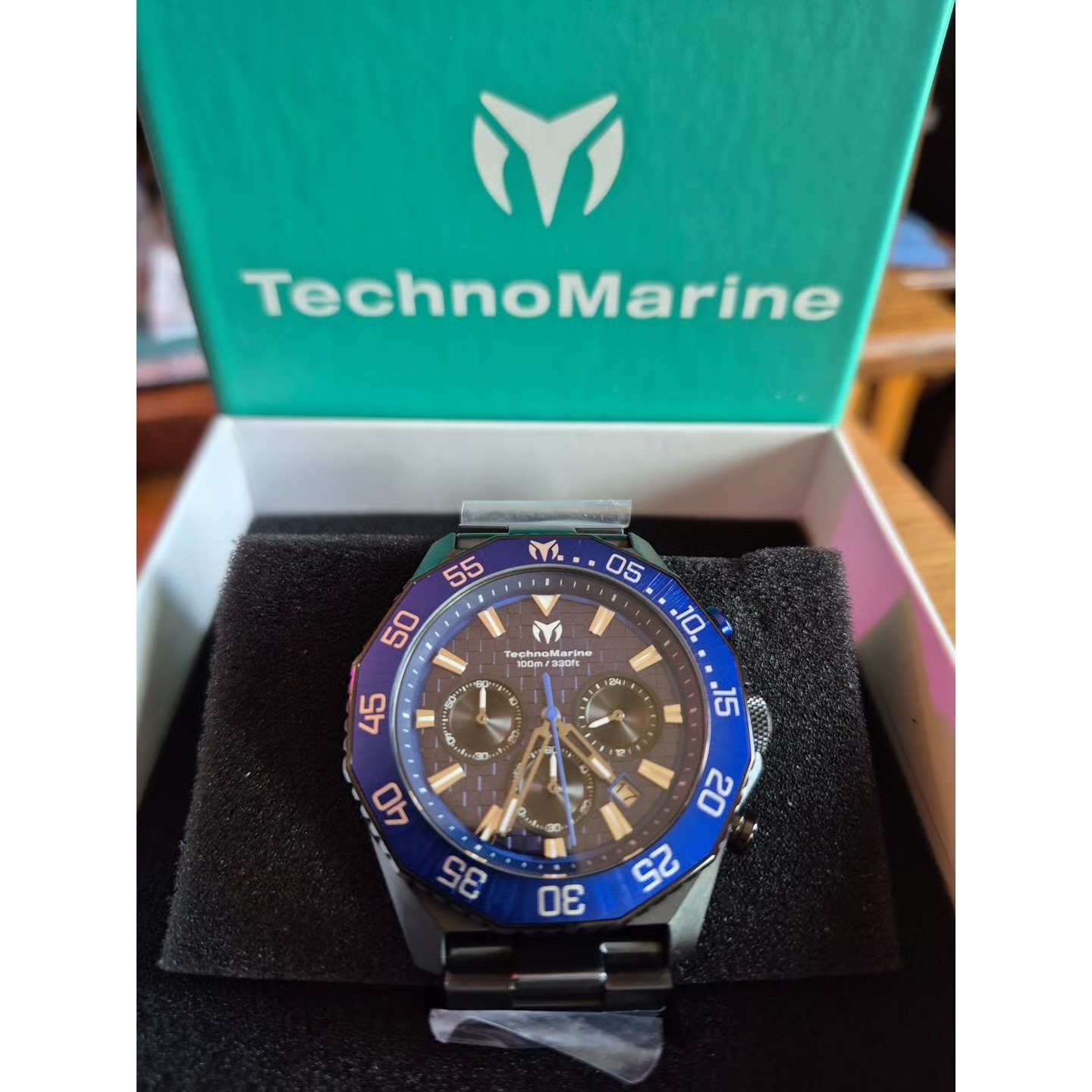 TechnoMarine Racing Legends Men’s Watch 44.2mm Blue Black New