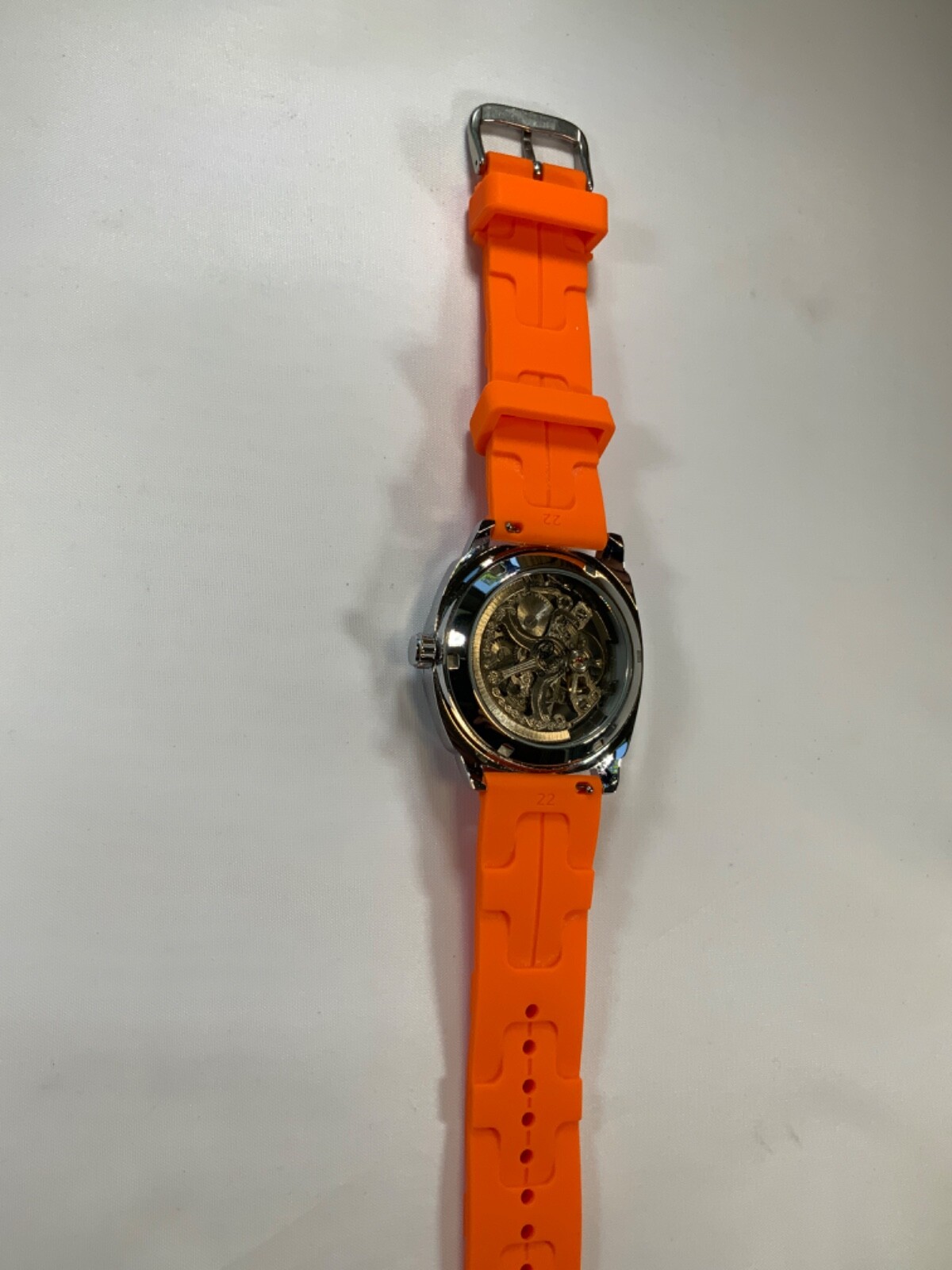 Forsining mens automatic skeleton style watch with band style and color options