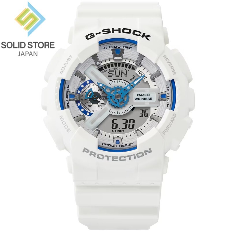 CASIO G-SHOCK GA-110HDS-7AJF HIDDEN GLOW Analog Digital Watch White 51.2mm