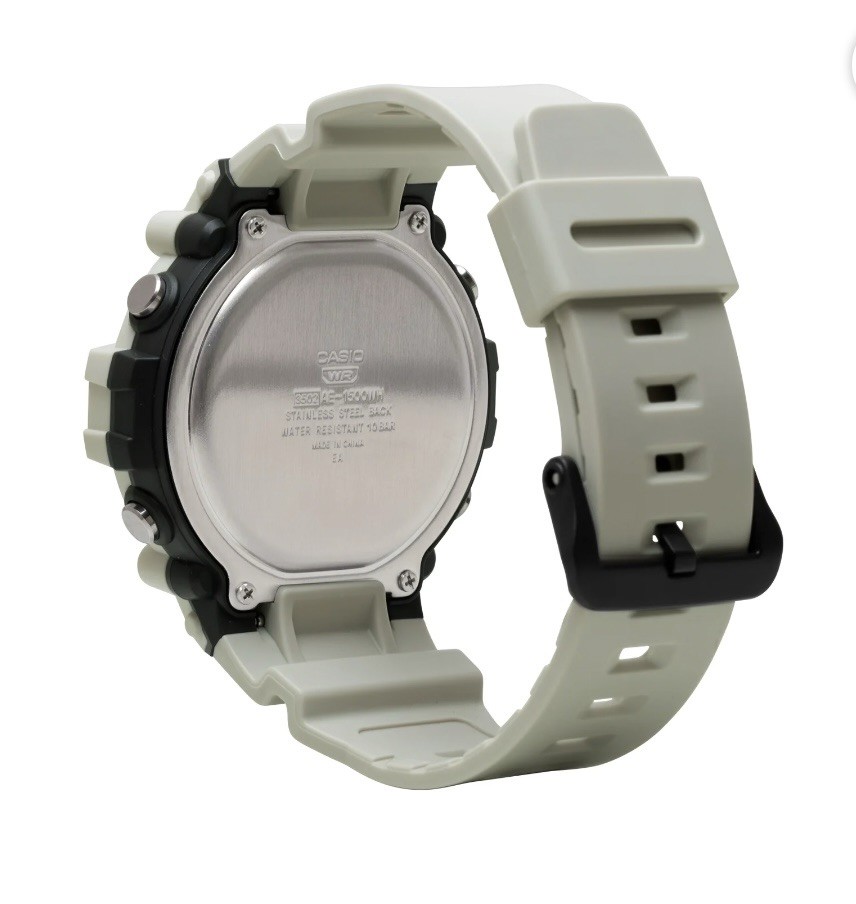 Casio Chronograph Digital Display Men’s White Watch AE-1500WH-8B2V Off-White