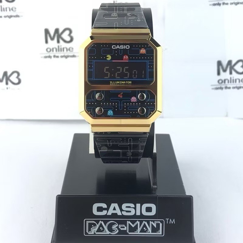 Casio X BANDAI PAC-MAN Collaboration Limited A100WEPC-1B